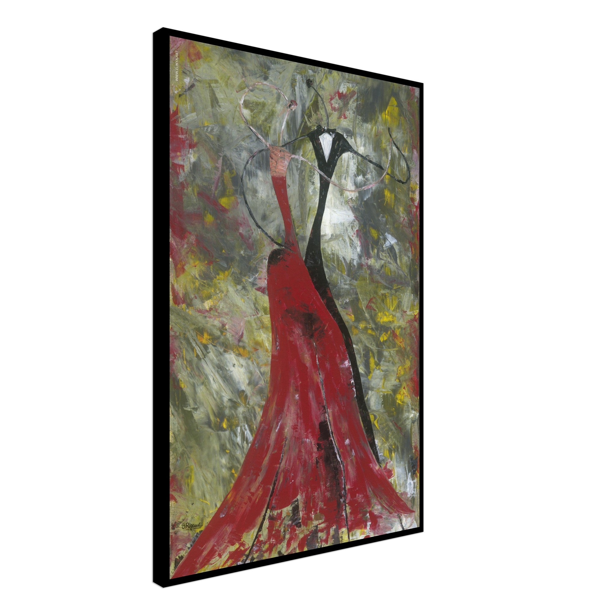 Canvas Painting of a Girl, Acrylic Painting of a Woman on Canvas Board,  Dancing Girl Painting for Living Room Decor -  Israel